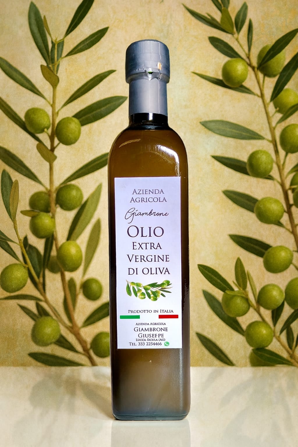 Organic Sicilian Extra Virgin Olive Oil — 500ml (2025 Harvest)