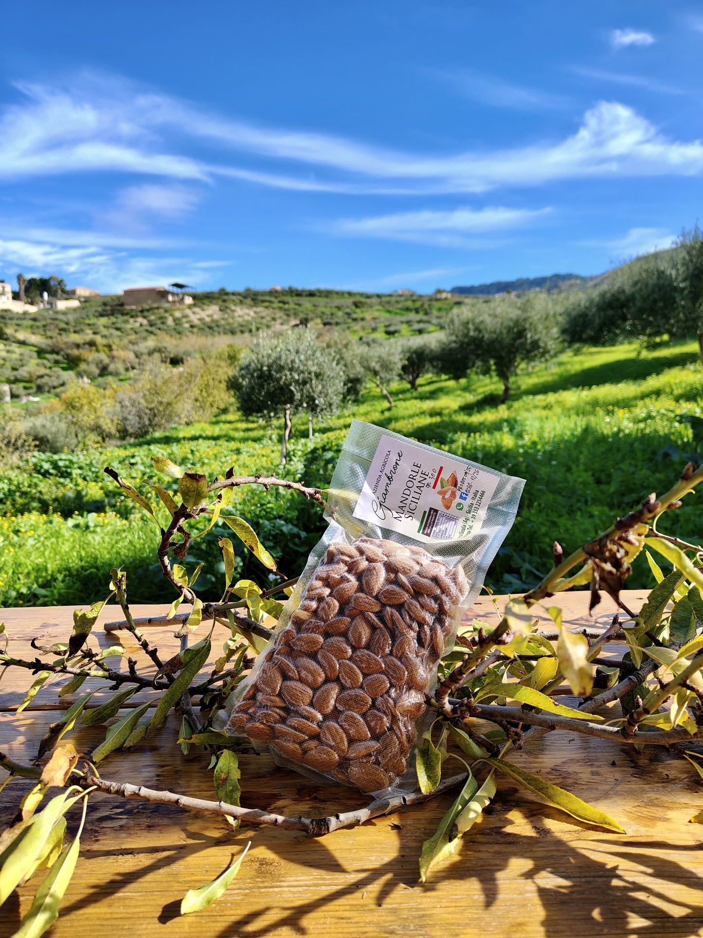 Sicilian Almonds — 300g (Naturally Grown - 2025 Harvest)