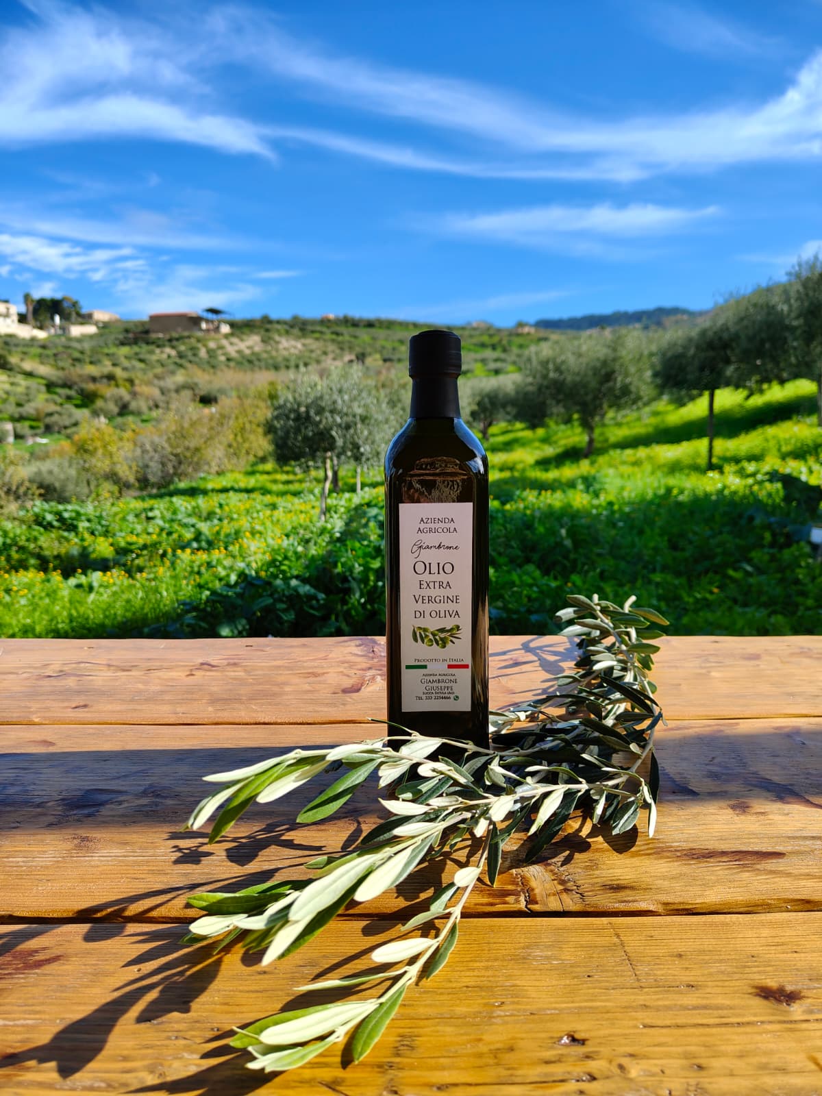 Organic Sicilian Extra Virgin Olive Oil — 750ml (2025 Harvest)